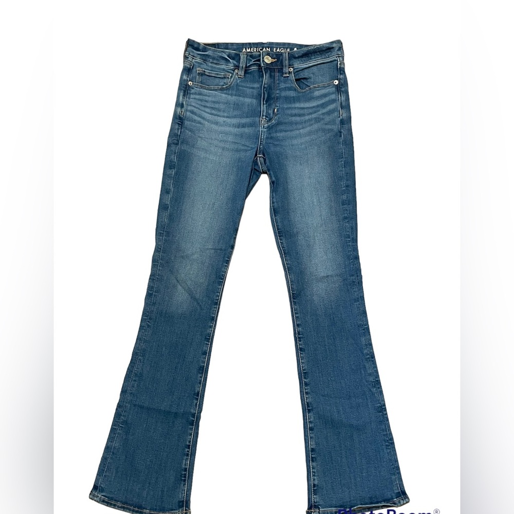 AMERICAN EAGLE - womens jeans - hi- rise skinny kick - size 6